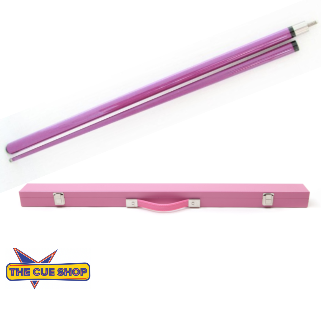 CueMaster Metallic Purple Cue & Pink Case Bundle