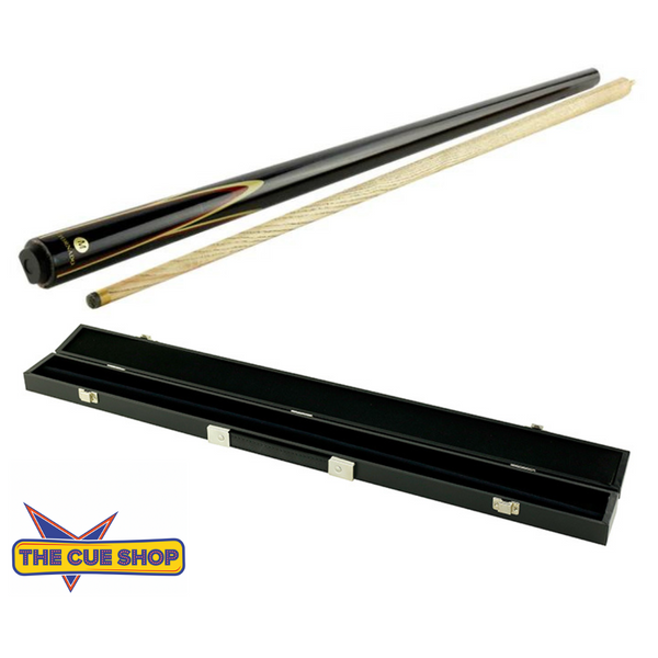 Pot Black Tornado Cue and Case Bundle