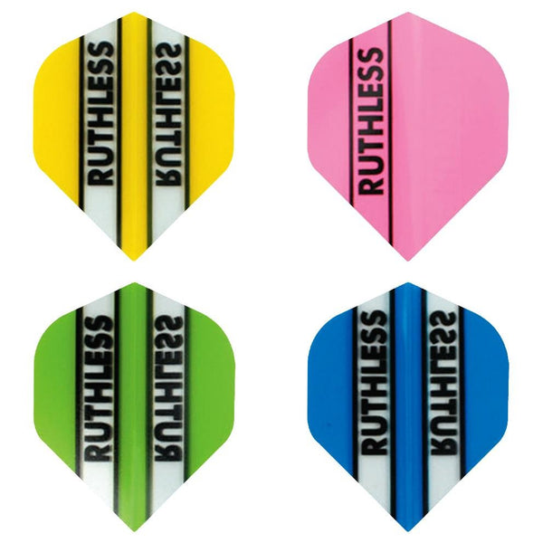 Ruthless Darts flights standard shape, various colours