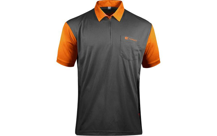 target darts shirt orange and grey