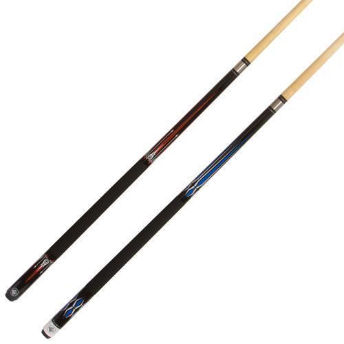 9 Ball Maple Cue in red and blue
