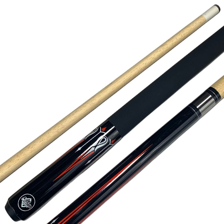 9 ball maple cue in red