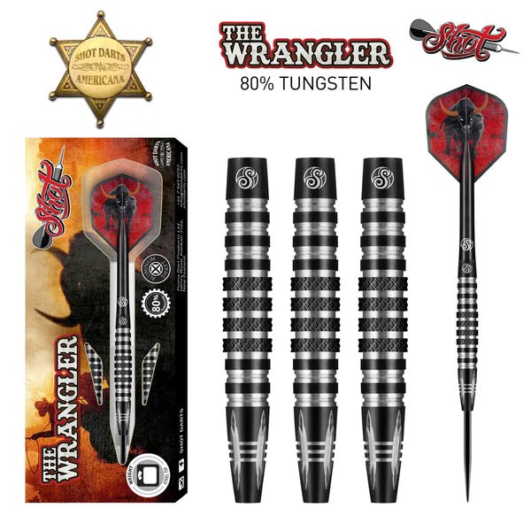 Shot - Americana The Wrangler 80% Tungsten Steel Tip Darts