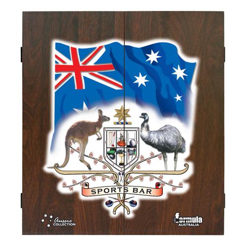 Australiana MDF dartboard cabinet
