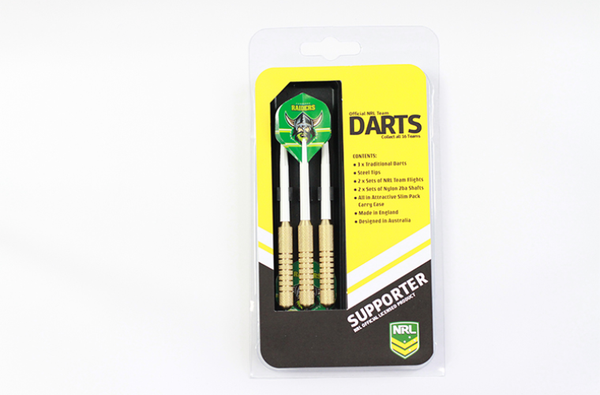 Canberra Raiders NRL Team 3x Darts Set with Case