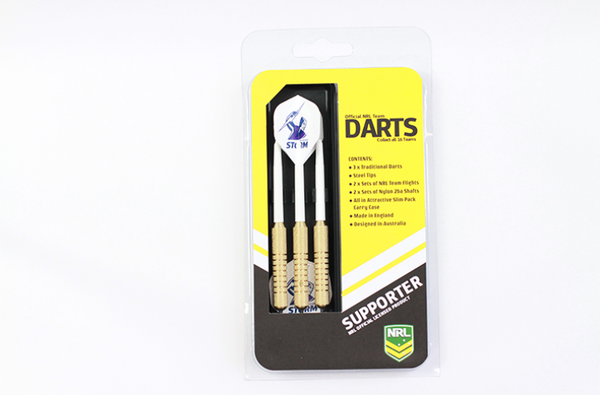 Melbourne Storm NRL Team 3x Darts Set with Case