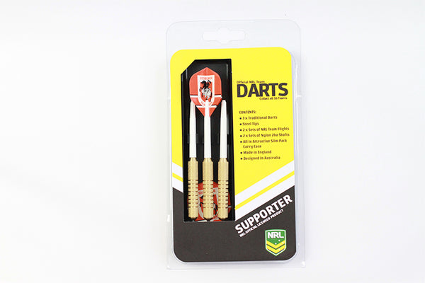 St. George Illawarra Dragons NRL Team 3x Darts Set with Case