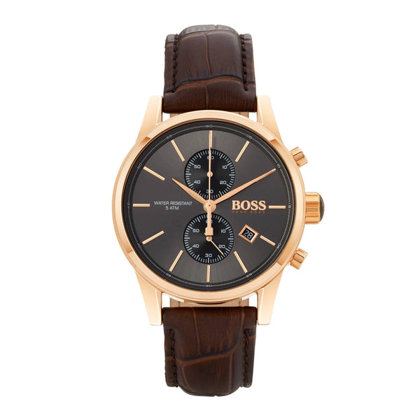 Hugo Boss Jet Chronograph Watch 1513281 - Brown/Rose Gold