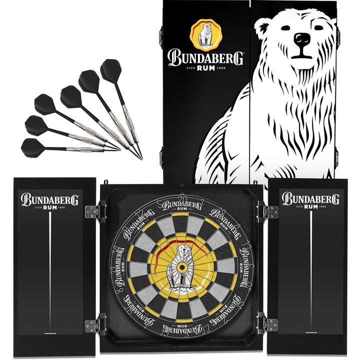 Bundaberg Dartboard cabinet set including darts