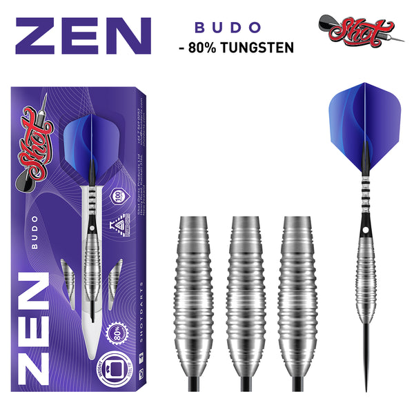 Zen Budo Steel Tip Dart Set 80% Tungsten