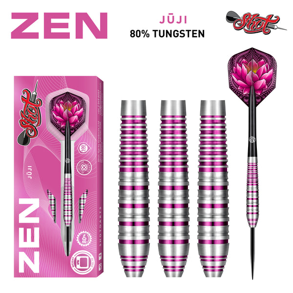 Zen Juji Steel Tip Dart Set 80% Tungsten