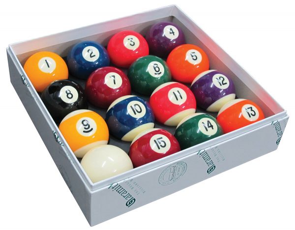 Kelly Pool Ball Set With Triangle - 1 & 7/8 Inch Balls, Multi-Colored, By FORMULA