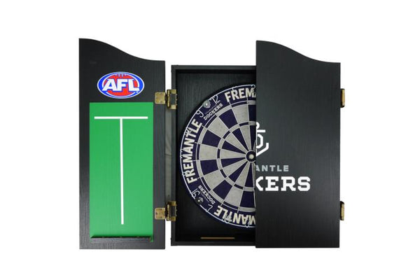 Official AFL Dartboard Cabinet Set