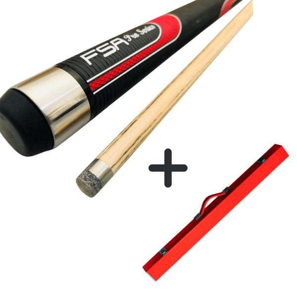 Hybrid Ash Red Cue & Red Cue Case