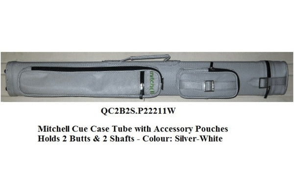 Mitchell White Vinyl Cue Carry Case (Holds 2 Cues!)