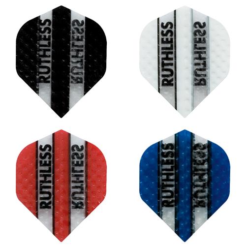 Ruthless embossed dart flights in a range of colours in pear shape