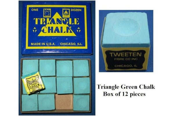 Quality Triangle Pool Snooker Billiard Tip Chalk 12 Pack
